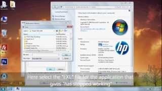 How to Fix quot Has stopped workingquot in windows 7 [upl. by Stillmann]