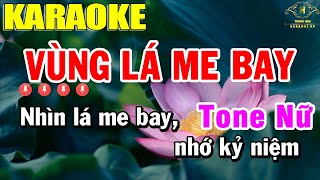 Vùng Lá Me Bay Karaoke Tone Nữ Nhạc Sống  Trọng Hiếu [upl. by Aylmer293]