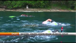 Natation Philippe croizon réalise un nouvel exploit [upl. by Ayekram]