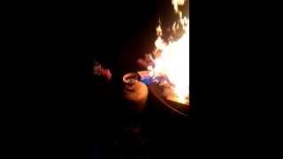 Lighting a fire with a propane tank [upl. by Madid]