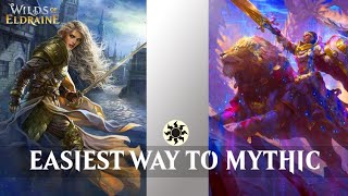 NEW MONO WHITE HUMANS STANDARD DECK  72 WINRATE EASIEST WAY TO MYTHIC WOE MTGA BO1 GUIDE [upl. by Novets]