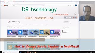 How to Change Mobile Number in Rediffmail  Easy Tutorials In Hindi  DR technology [upl. by Yendroc27]