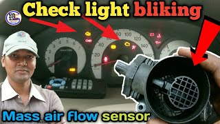 Mass air flow sensor problem check light blinking Mahindra zylo [upl. by Aldwin199]