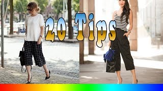 20 Style Tips On How To Wear Culottes [upl. by Lytsyrk821]