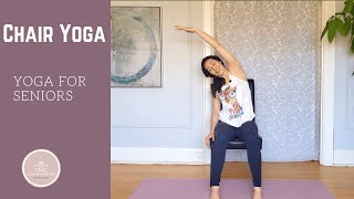 Chair Yoga  Yoga for Seniors  Stay Home WithMe [upl. by Gilda]