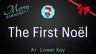 The First Noel A Lower Key Christmas Karaoke [upl. by Nivi]