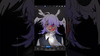 OC anyone want a tutorial of this🤭 oc art illust digitalart procreate digitalpainting [upl. by Zelten687]