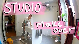 STUDIO MAKEOVER ✨ it turned out so good 🤭 [upl. by Martinelli]