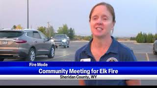 Elk Fire shifts South emergency management hosts meeting [upl. by Bouton]