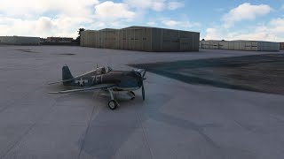 MSFS 2020 F6F HELLCAT START UP TAKEOFF AND LANDING TUTORIAL [upl. by Nwavahs891]