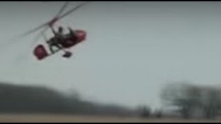 Bizarre Autogyro Crash  Will The Pilot Survive [upl. by Tillfourd]