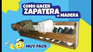 Como hacer una zapatera de madera [upl. by Towland]