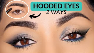 Why These 2 Techniques on HOODED eyes is better than winged Eyeliner [upl. by Ludovico]