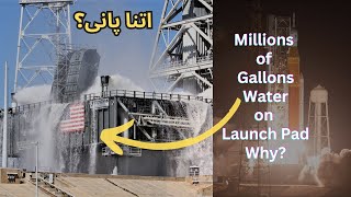 Millions of Gallons Water Sprayed at Launchpad Why Sound Suppression System nasa rocket [upl. by Nuj]