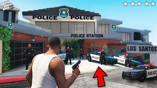 GTA 5  Franklins House Becomes Police Station In Gta 5  GTA 5 mods [upl. by Lebanna]