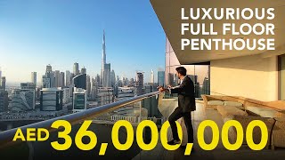 DUBAI’S ULTIMATE 36 MILLION FULL FLOOR PENTHOUSE IN VOLANTE TOWER  VLOG 22 [upl. by Drusilla]