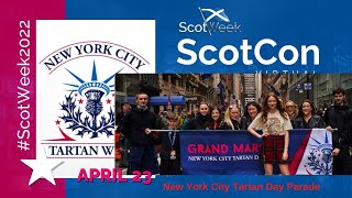 New York City Tartan Day Parade  April 9 2022  New York City Tartan Week [upl. by Rianna]