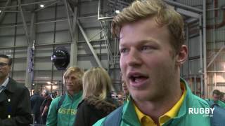 Aussie Olympians return home [upl. by Yelrebmik]