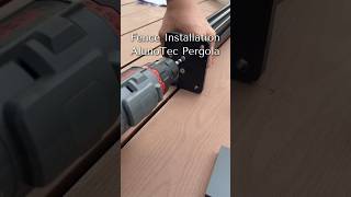 Fence Installation AlunoTec Pergola 🛠️ alunotec pergola buildyourpergola gardendesign home [upl. by Toth]