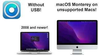 How to install macOS Monterey on Unsupported Macs WITHOUT USB [upl. by Siloum]