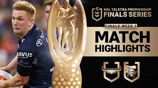 NRL 2024  Cowboys v Knights  Match Highlights [upl. by Kcirdef]