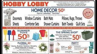 Hobby Lobby Weekly Ad May 12 – May 18 2024 [upl. by Alyaj]