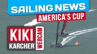 Coupe de lAmerica  Analyse de la régate 9  Kiki Karchers Webcam [upl. by Ellezaj]