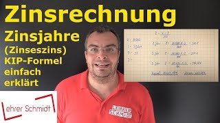 Zinsrechnung  Zinseszins berechnen Berechnung Jahr für Jahr  Mathematik  einfach erklärt [upl. by Ttenyl]