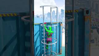 GTA 5 Epic Water Ragdolls  SpiderMan Jumps  Fails ep2058 shorts [upl. by Julienne]