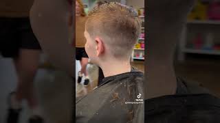 cosmetologist haircut hair fade transformation longhair back2school [upl. by Hsuk827]