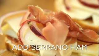 Spanish Grilled Ham and Cheese using Three Cheese Semolina Loaf Recipe [upl. by Tdnarb]