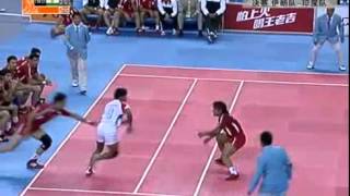 kabaddi what a technique 2010 Asian Games Kabaddi Final Iran vs India [upl. by Salomo]