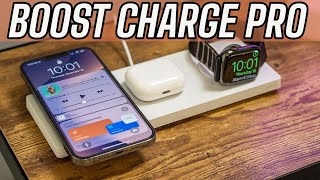 Belkin Boost Charge Pro MagSafe 3in1 Wireless Charger Review [upl. by Cinemod]