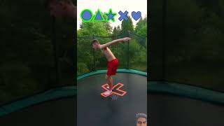 BACKFLIPS into impossible SHAPES ⭐️ challenge trampoline backflip [upl. by Hallsy]