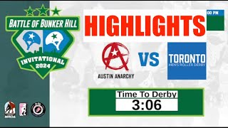 Roller Derby Highlights  Austin vs Toronto  Battle of Bunker Hill 2024 [upl. by Normie]