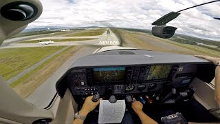 Cessna 182T IFR Approach to Oslo Gardermoen ENGM [upl. by Merridie]