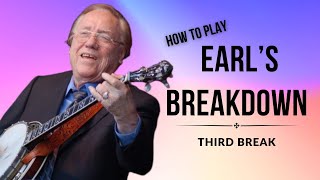 How to Play  Earls Breakdown  Third Break  Free Banjo Lesson amp Tablature [upl. by Mcmurry339]