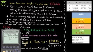 Berekenen inkomstenbelasting box 1  economie uitleg [upl. by Otsugua765]