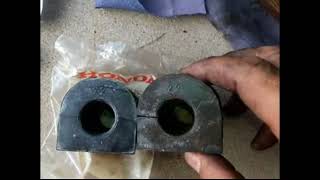 2004 Honda Odyssey Sway Bar Link Bushing replacement [upl. by Linet993]