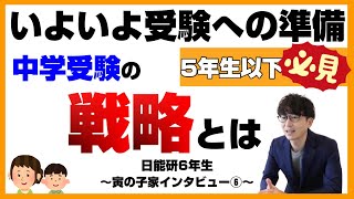 【中学受験2023】日能研でトップクラス！最難関受験を目指す！！～寅の子家インタビュー⑥～ [upl. by Aremus]