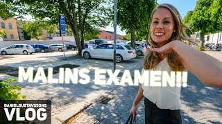 MALINS EXAMEN  Examensdag på Uppsala Universitet på Visby kalas nästan hela dagen [upl. by Lebasiairam780]