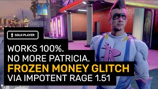 GTA 5  NEW FROZEN MONEY GLITCH via IMPOTENT RAGE 151 [upl. by Oivlis]