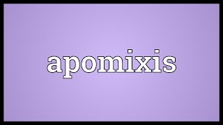 Apomixis Meaning [upl. by Ahset630]