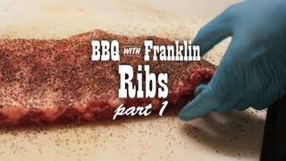 BBQ with Franklin Pork Ribs part 1 [upl. by Mavra]