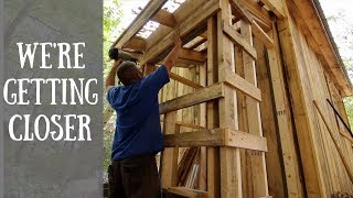 DIY  Composting OutHouse Preparing the OutHouse For Siding [upl. by Deery]