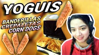 🍡CÓMO HACER YOGUIS EN WAFLERA CON POCOS INGREDIENTES▶mekirs [upl. by Aiz]