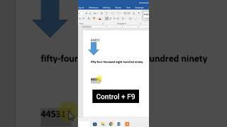 Best Trick Convert Any Number into Text In MS Word Write Number in Words in MS Word msword [upl. by Gruchot]