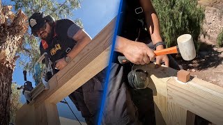 CASA de MADERA con ENSAMBLES  VIGAS LARGAS  VIDEO 4 [upl. by Mickelson179]