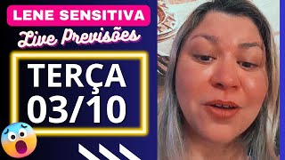 LENE SENSITIVA LIVE PREVISÕES TERÇA 0310 💖🎉 [upl. by Felty]