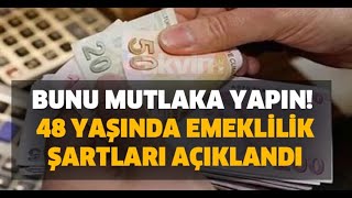 Bunu es geçmeyin Erken yaştan emeklilik mümkün SGK Uzmanı açıkladı Kadınlar 46 erkekler 48 [upl. by Cilka]